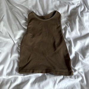 Brown tank top